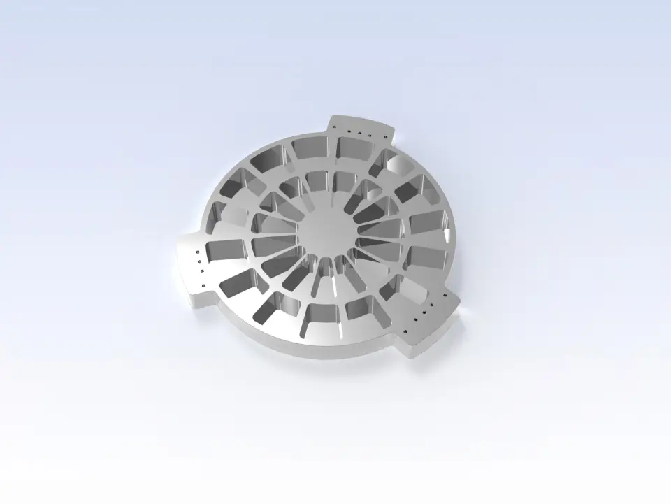 Optical component made of aluminum